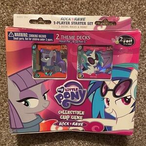 my little pony tcg dj pon3 + maud pie theme starter deck